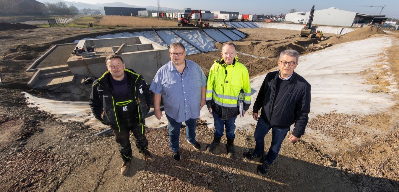 Projektteam und Auftraggeber in Lübbecke