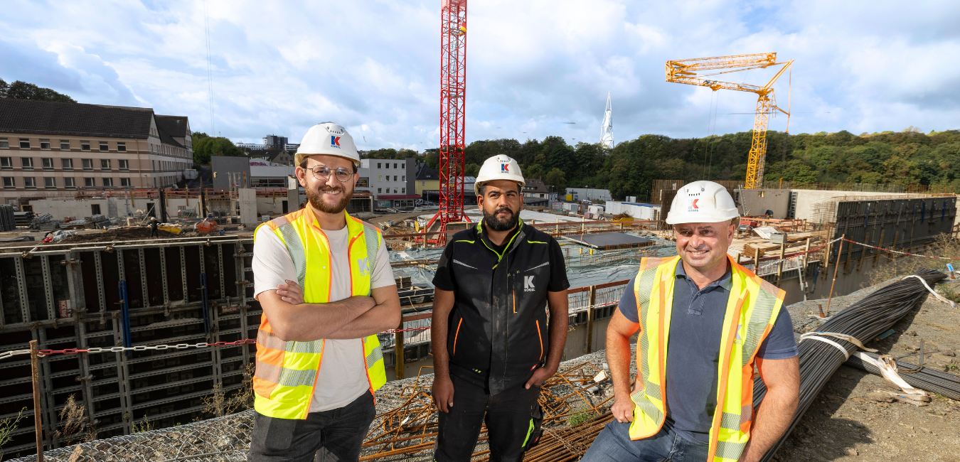 Die drei Projektleiter vom Kögel Hochbau Team